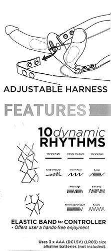 realistyczny strapon wibrujący podwójny 10tryb 17c na Arena.pl