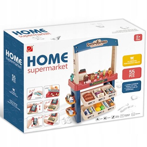 SKLEP SUPERMARKET DLA DZIECI STRAGAN KASA LODY DŹWIĘKI + 55 AKC. MATADI na Arena.pl