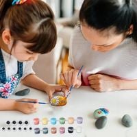 Zestaw Do Malowania Kamieni Zestaw Kreatywny Świecący w Ciemności