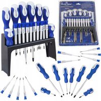 ŚRUBOKRĘTY WKRĘTAKI PZ PH TORX Cr-V 18 EL MAGNES ZESTAW + STOJAK