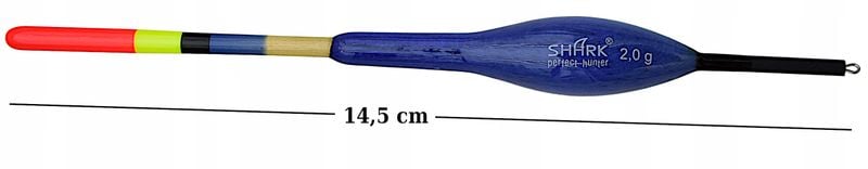 Spławik Przelotowy z BALSY SHARK Perfekt Hunter 2,0 g / 14,5 cm zdjęcie 2