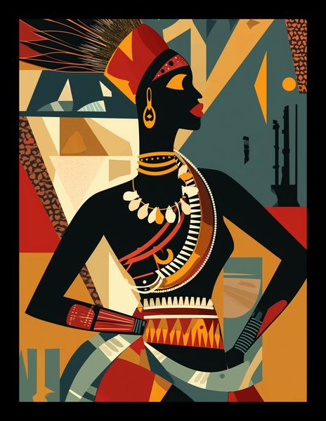 Plakat 15x20cm Afrykańska Mozaika zdjęcie 2