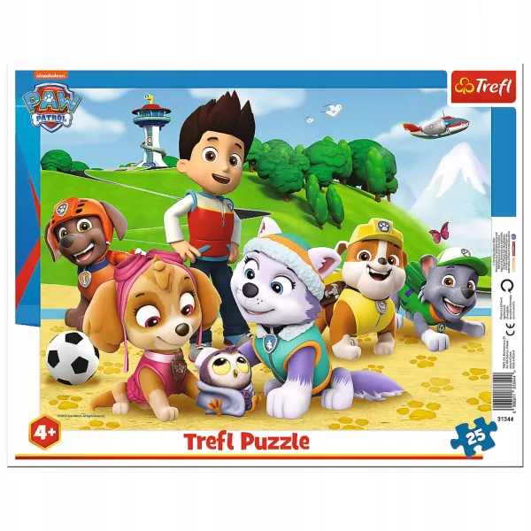 Puzzle Ramkowe 25 Elementów. Psi Patrol zdjęcie 1