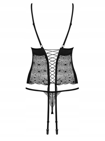 Obsessive Sharlotte Gorset sznurowany Stringi L/XL zdjęcie 5
