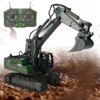 ZDALNIE STEROWANA KOPARKA RC Z METALOWĄ ŁYŻKĄ I ROTACJĄ 680°