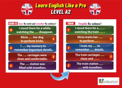 Learn English Like a Pro - Inteligentne fiszki + gra (poziom A2) na Arena.pl