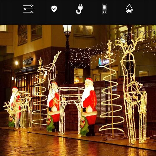 WĄŻ LED ŚWIETLNY 10 METRÓW 100 LED CIEPŁA BARWA TIMER na Arena.pl