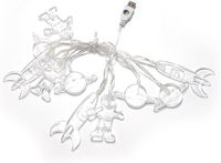 Lampki kosmos 1,5m 10szt.