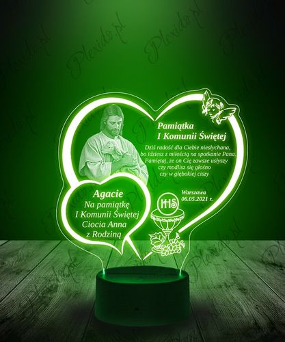 Lampka Plexido Statuetka Led Pamiątka Pierwsza Komunia Święta Jezus na Arena.pl