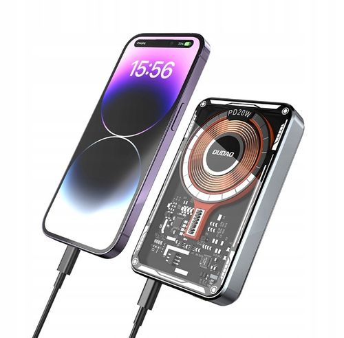 DUDAO POWERBANK BEZPRZEWODOWY 10000mAh 15W MAGSAFE DUŻY POJEMNY POWER BANK na Arena.pl