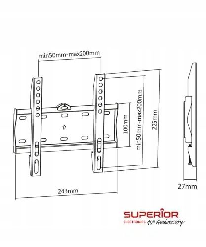 Uchwyt na telewizor Super Ego FIXED na Arena.pl