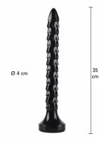 hidden desire extreme anal snake 35 cm - elastyczny model xxl, czarny