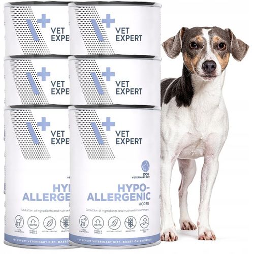 ZESTAW VET EXPERT HYPOALLERGENIC mokra karma weterynaryjna dla psa 6x400g na Arena.pl