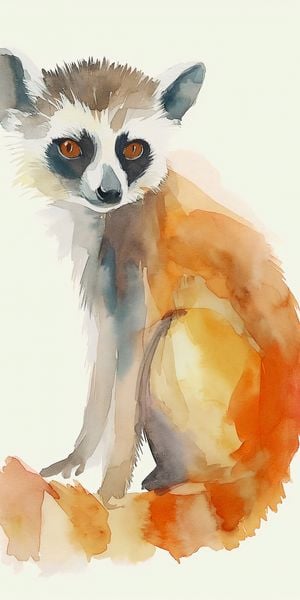 Plakat 50x100cm Lemurek zdjęcie 1