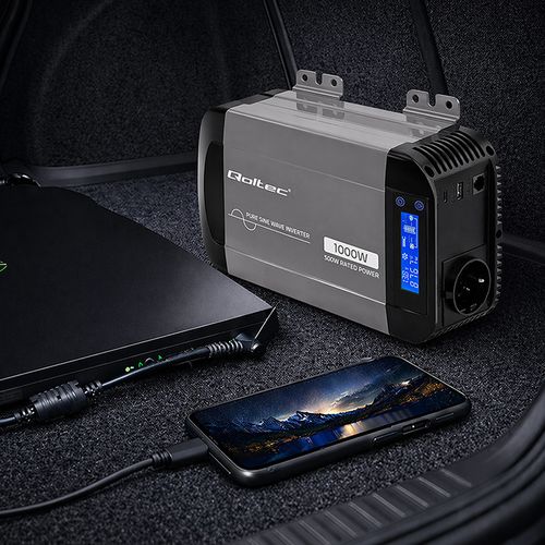 Qoltec Przetwornica 12V/230V 500W Sinus na Arena.pl