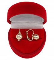 Złote KOLCZYKI ze stali chirurgicznej 316L K1469