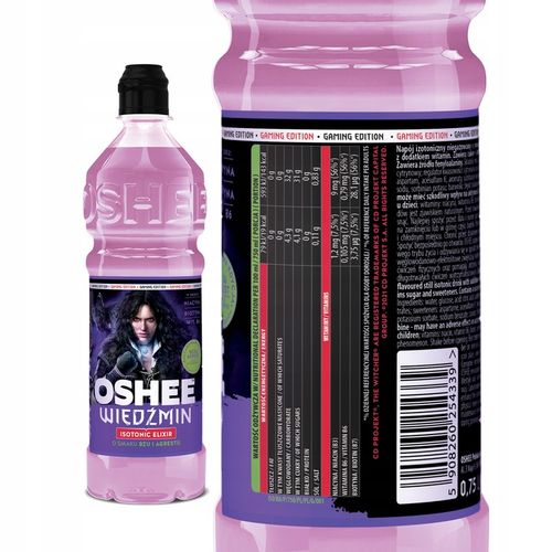 6x OSHEE Isotonic Drink Elixir Wiedźmin bez - agrest 750 ml na Arena.pl