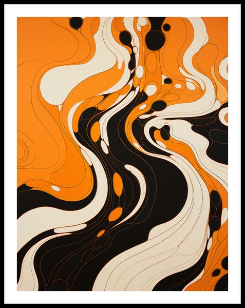 Plakat 50x65cm Tańczący Atrament zdjęcie 3