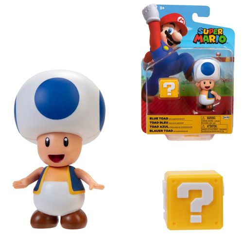 Super Mario figurka Blue Toad 9 cm na Arena.pl