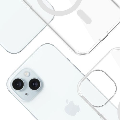 Nieżółknące etui MagSafe na tył do Apple iPhone 15 - 3mk EverClear Mag Case na Arena.pl