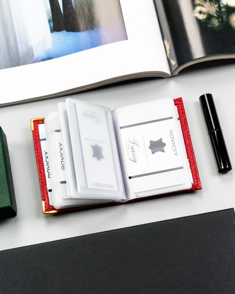 etui na karty skórzane 302-bl-red zdjęcie 5