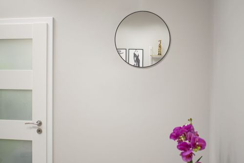 Lustro 40cm czarna rama na Arena.pl