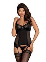 Erotyczny Gorset i Stringi - Obsessive Amallie S/M