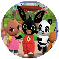 Opłatek na tort Królik Bing