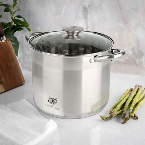 GARNEK DUŻY KUCHENNY GASTRONOMICZNY Z POKRYWĄ 22,5L SOLID STAL NIERDZEWNA na Arena.pl