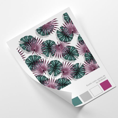 Plakat, Monstera abstrakcja 50x70 na Arena.pl