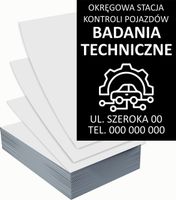 Ulotki A6 reklamowe firmowe 1000szt projekt w cenie BADANIA TECHNICZNE OSKP