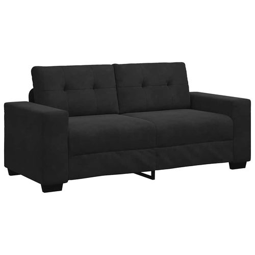Sofa dwuosobowa czarna 140 cm aksamitna na Arena.pl