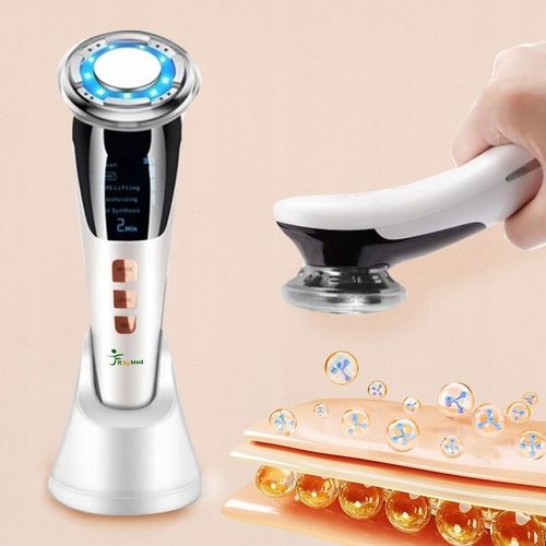 MASAŻER DO TWARZY EMS ULTRADŹWIĘKI FOTON KRIOTERAPIA MEZOTERAPIA 7w1 na Arena.pl