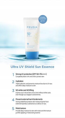 FRUDIA Ultra UV Shield Sun Essence SPF50 50 ml na Arena.pl
