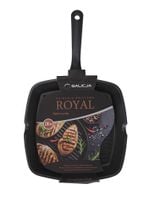 Patelnia aluminiowa nieprzywieralna grillowa ROYAL GRILL 28 cm kwadratowa