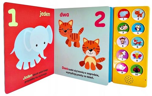 KSIĄŻKA DŹWIĘKOWA INTERAKTYWNA CYFERKI LICZĘ SŁUCHAM POWTARZAM na Arena.pl
