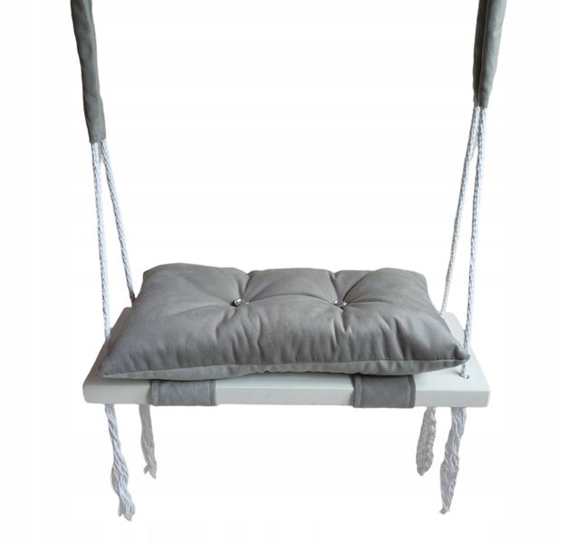Huśtawka PŁASKA DLA DZIECI Szara dom ogród POKÓJ zdjęcie 1