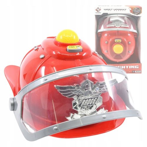 KASK STRAŻACKI Z EFEKTAMI DŹWIĘKOWYMI ŚWIETLNYMI HEŁM MAŁY STRAŻAK na Arena.pl