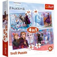 PUZZLE 4W1 FROZEN PODRÓŻ W NIEZNANE 34323