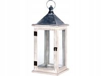 DREWNIANY dekoracyjny Lampion Latarnia - 41x16 cm