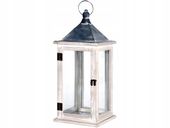 DREWNIANY dekoracyjny Lampion Latarnia - 41x16 cm