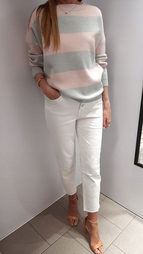 COCOMORE Sweter Pasy Szary + Różowy NEW na Arena.pl