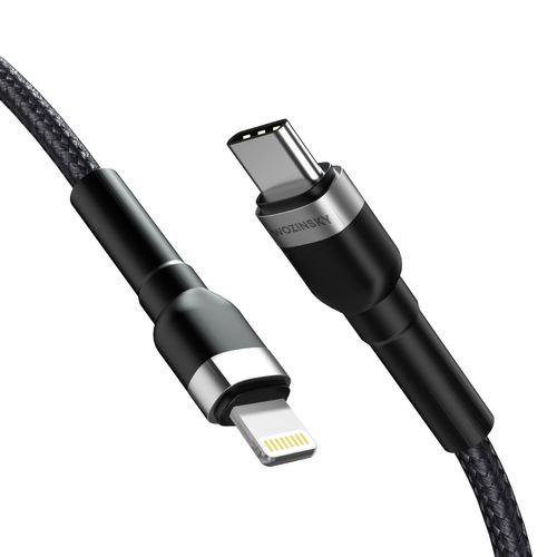 kabel przewód do iphone usb-c - lightning pd 30w 2m czarny na Arena.pl