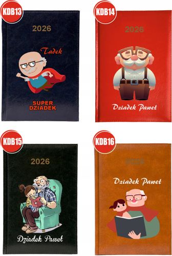 Kalendarz A5 2026 tygodniowy KSIĄŻKOWY PREZENT DLA LEKARZA Z IMIENIEM na Arena.pl