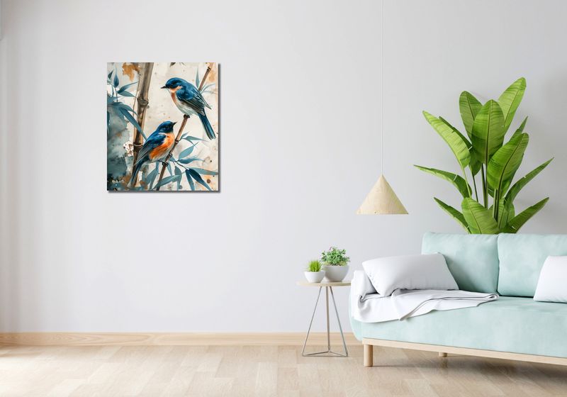 Obraz 60x70cm Trzy Ptaki zdjęcie 2