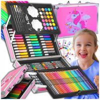 ZESTAW ARTYSTYCZNY PLASTYCZNY KREATYWNY DO MALOWANIA DLA DZIECKA WALIZKA