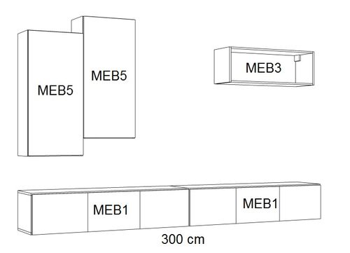 meblościanka LOFT 4 (push-open) na Arena.pl