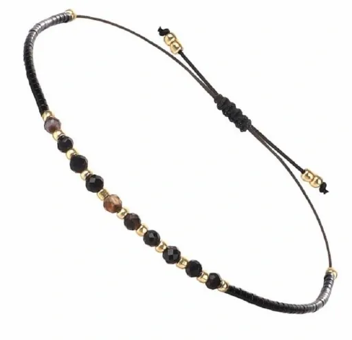 BRANSOLETKA DAMSKA KAMIEŃ AGAT DROBNE KORALIKI zdjęcie 3