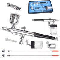 Aerograf TC Technic z 3 dyszami, 2 zbiornikami i szybkozłączką D