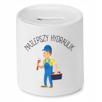 Skarbonka Dla Hydraulika Najlepszy Hydraulik Z Nadrukiem Ze Zdjęciem